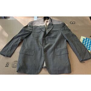 Ralph‎ Lauren Chaps Tan Beige 44R Blazer Sport Coat Jacket, Check Houndstooth